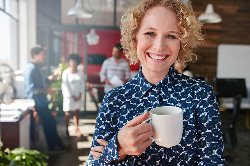 Woman with Coffee